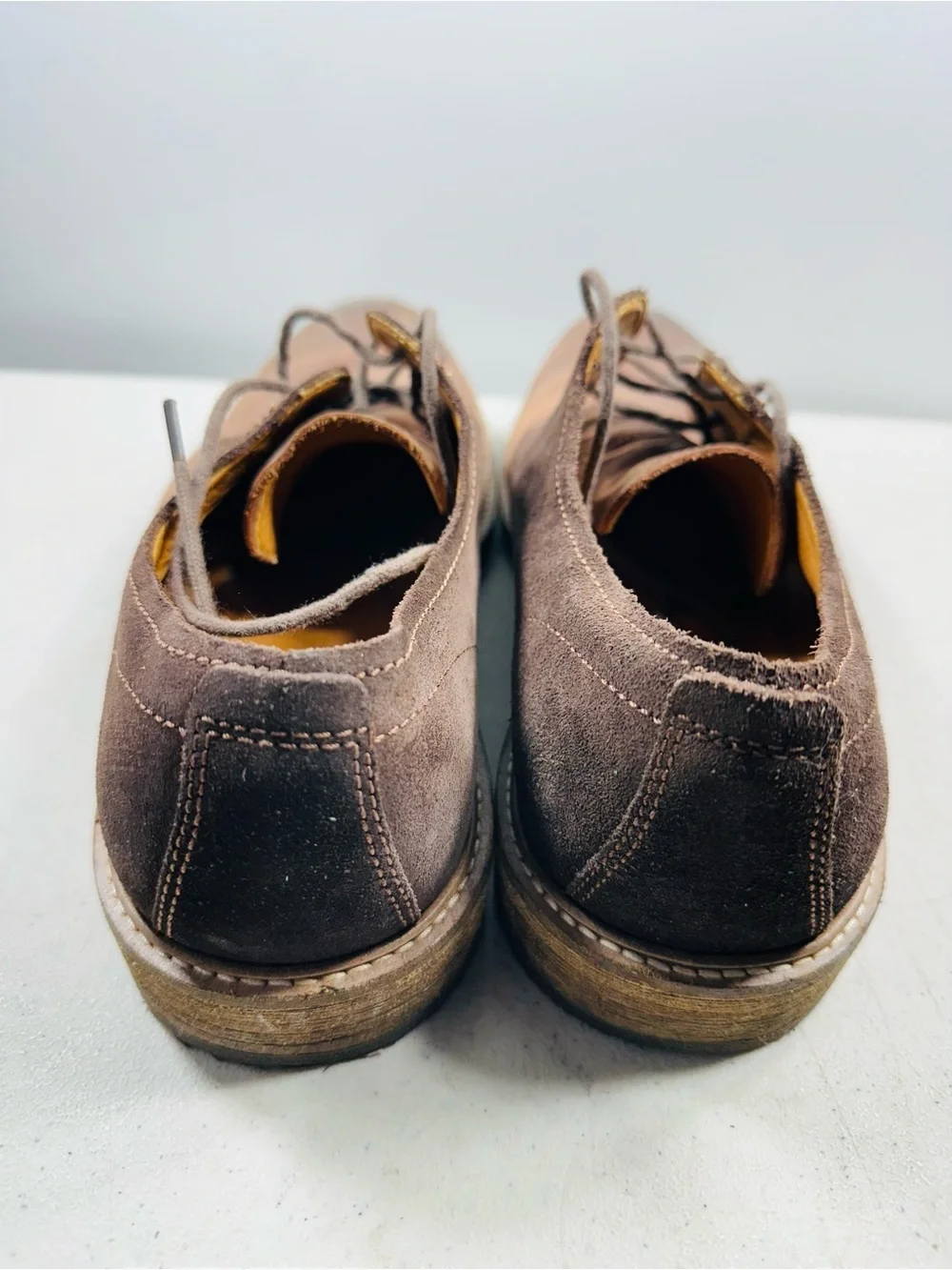 Men's Brown Two-Tone Leather Derby Shoe